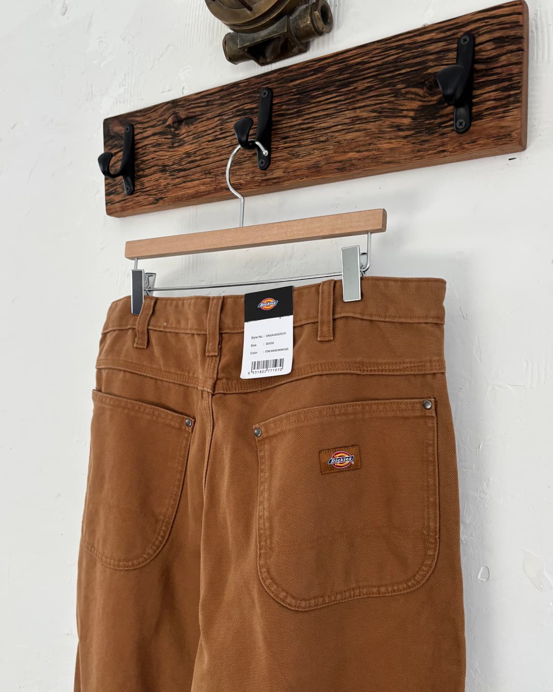 Dickies 디키즈 스톤워시드 브라운덕 캔버스 더블니 팬츠 상품이미지1