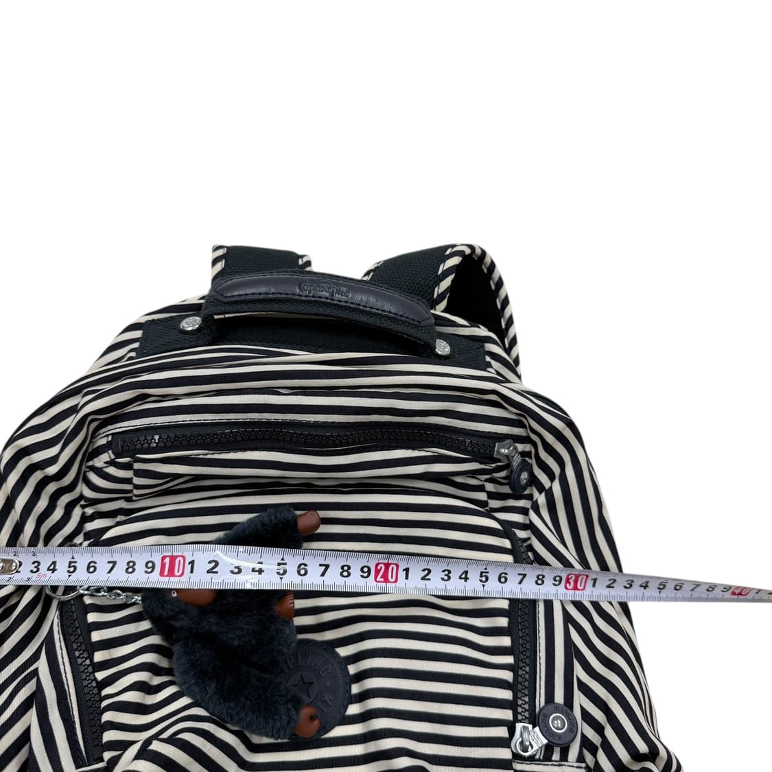 키플링 빈티지 모리걸 스트라이프 패턴 나일론 백팩 가방 상품이미지6