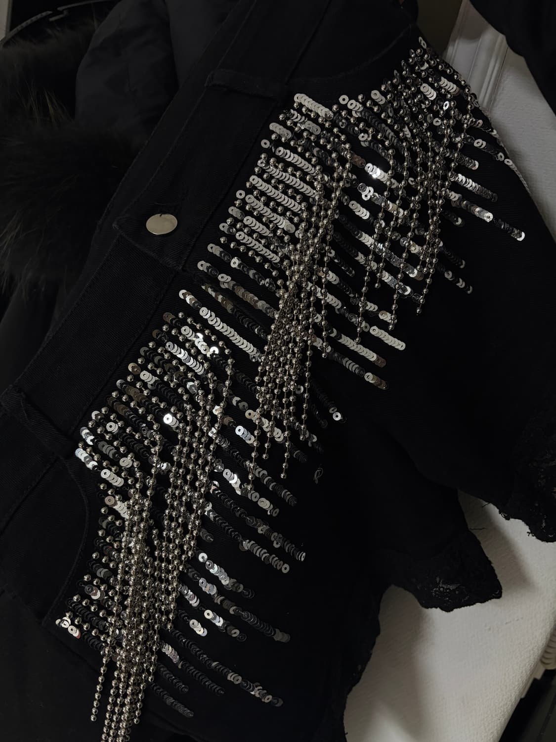 Vintage Emo & Scene mood chain short 상품이미지5