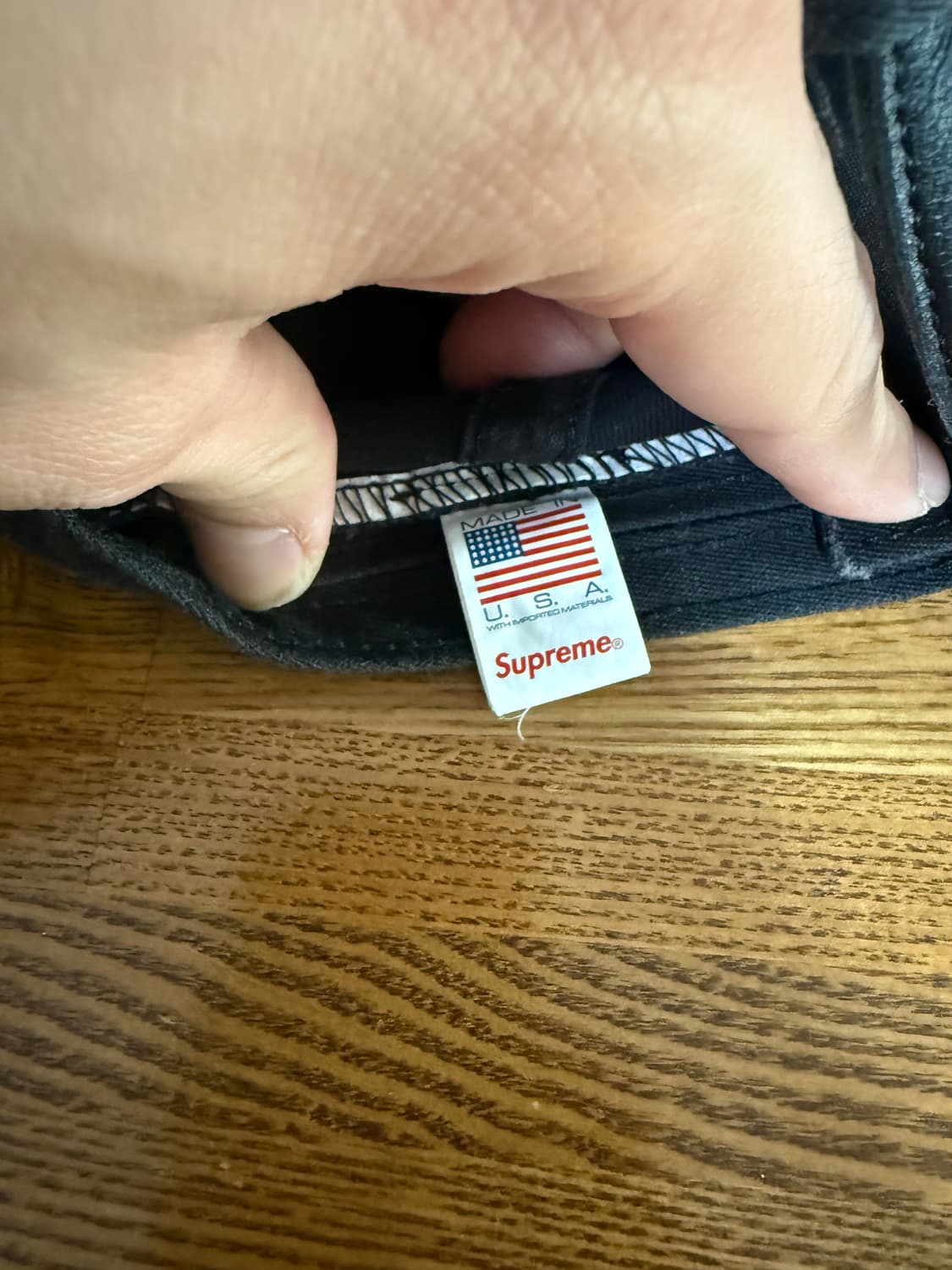 슈프림 S로고 코듀로이 볼캡 블랙 상품이미지5