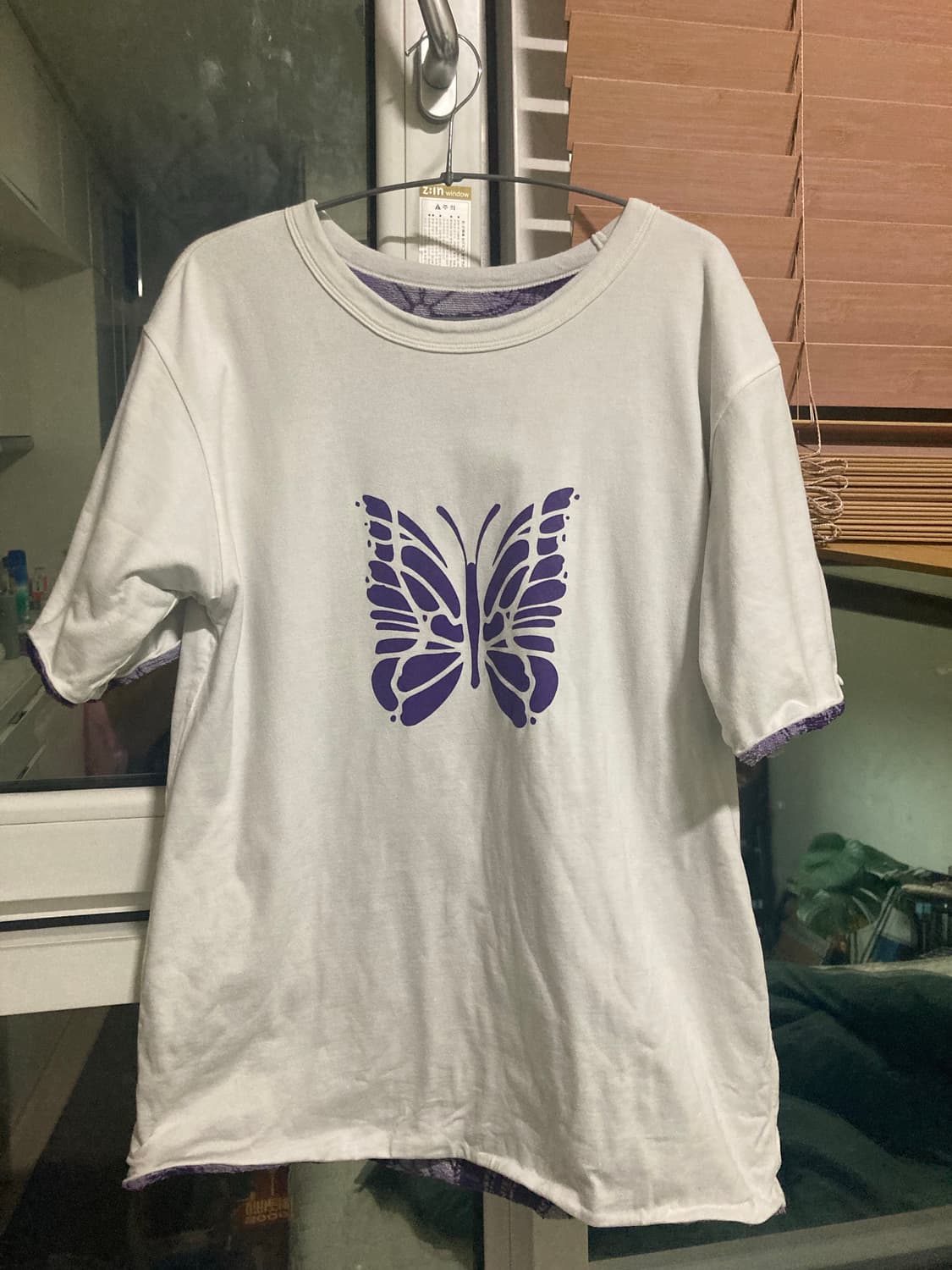 니들스 퍼플 리버시블 반팔 상품이미지1