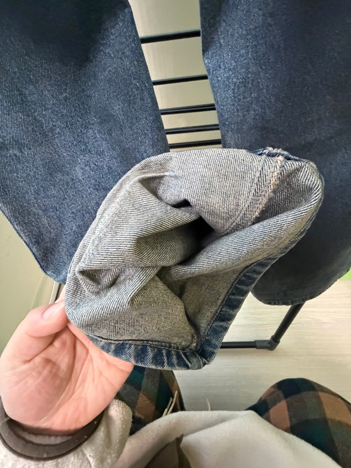 더티오일 데님 와이드 팬츠/35인치 상품이미지9