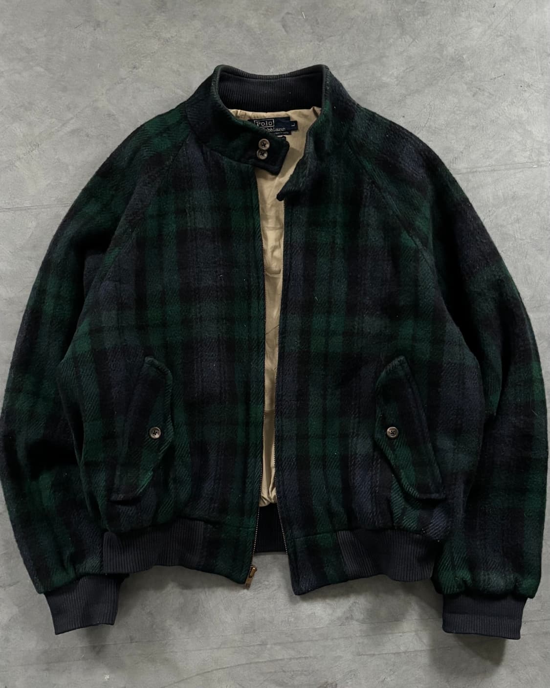 Polo 폴로 80‘s 블랙와치 울 헤링턴 자켓 상품이미지1