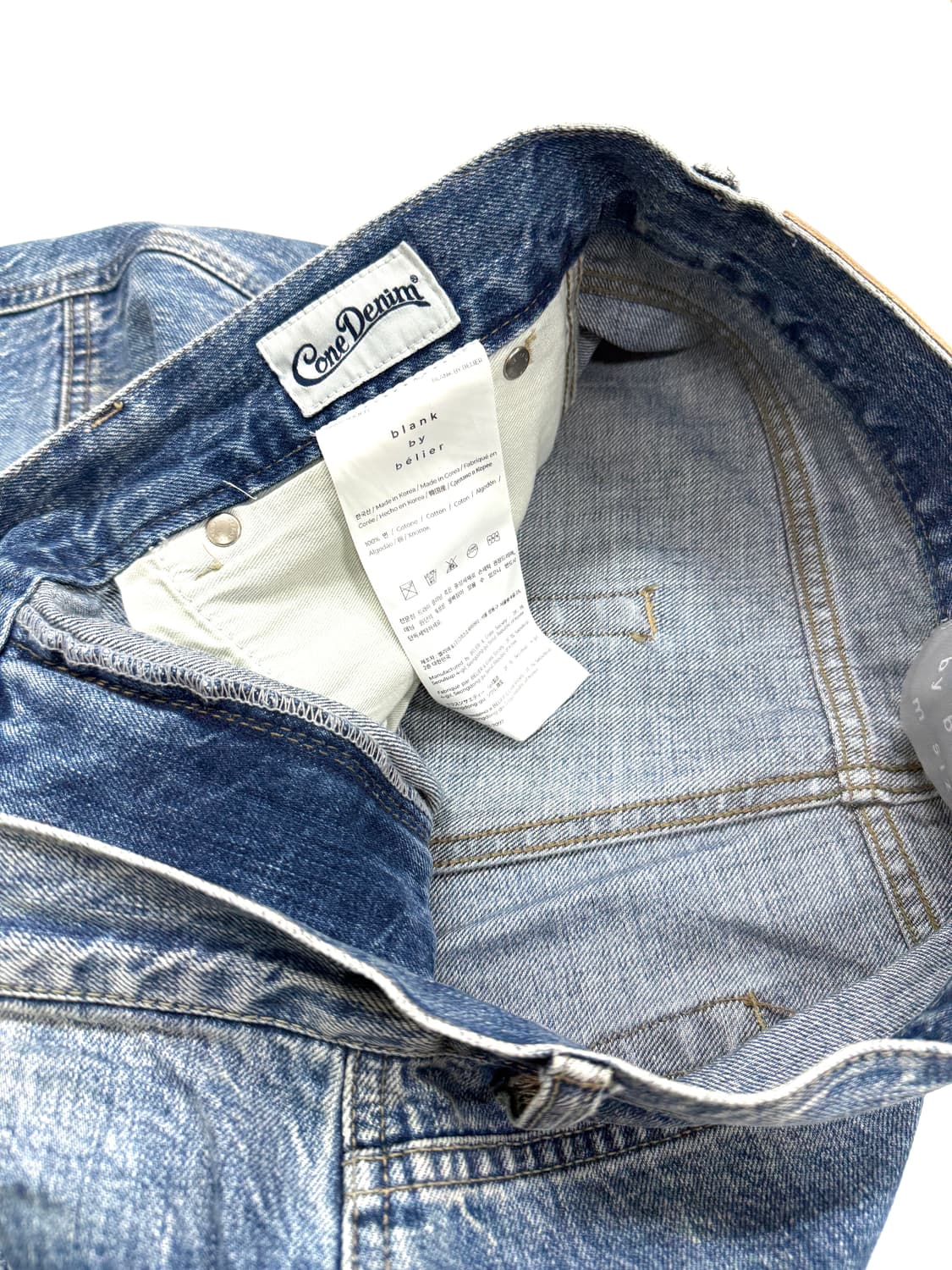 벨리에 빈티지 워시드 데님 팬츠 상품이미지4