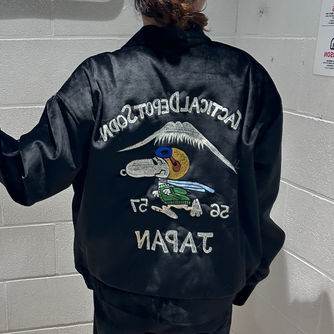 Vintage Snoopy Embroidery Velvet Jacket 상품이미지10
