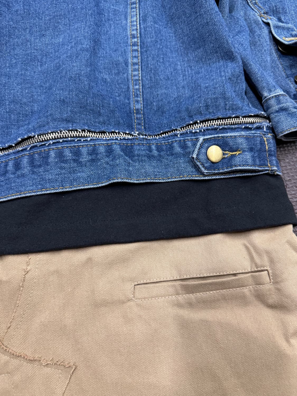 jalan unique denim mix trench 상품이미지8