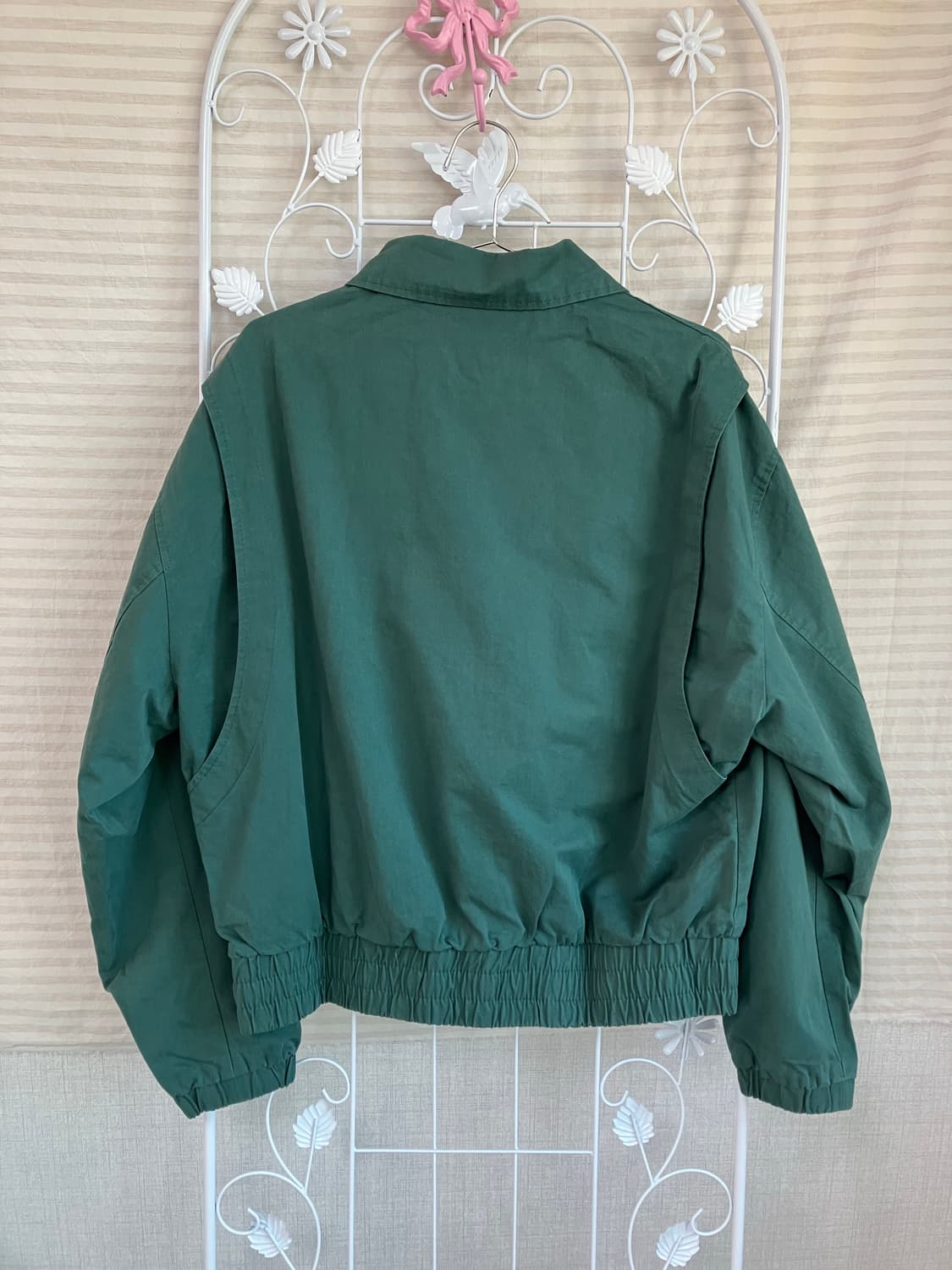 빈티지 그린 시더 크롭 블루종 y2k 스트릿 갸루 펑키 일본빈티지559  상품이미지3