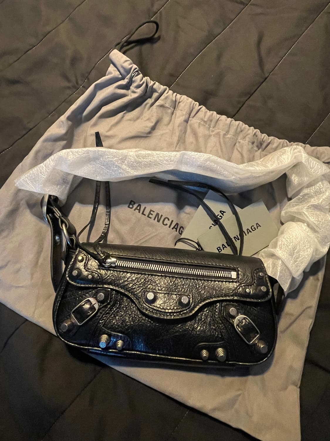 발렌시아가 르카골 슬링백 xs 블랙 상품이미지1