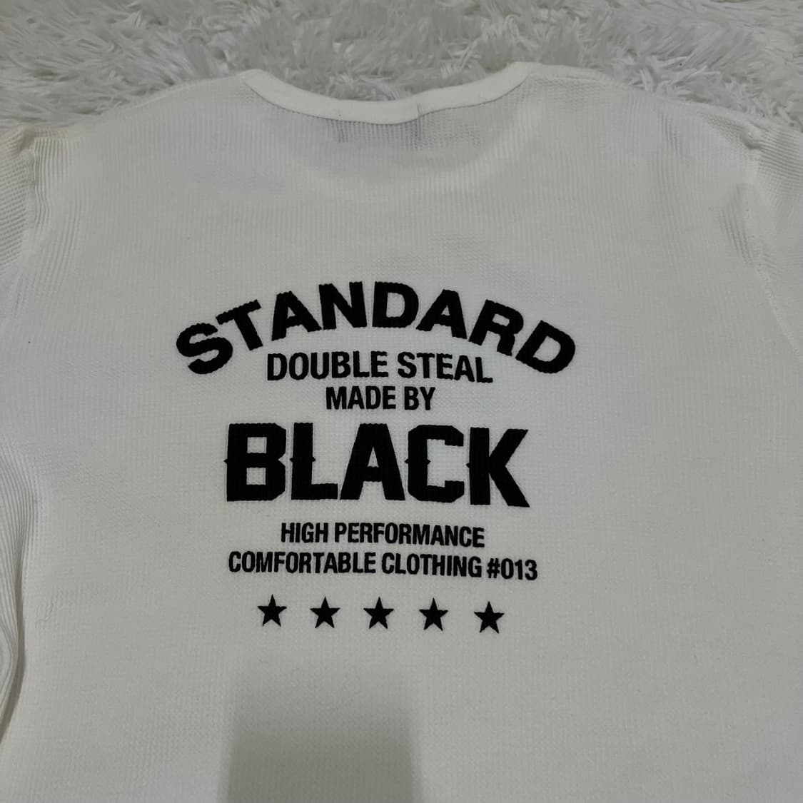 빈티지 스탠다드 화이트 와플 니트 988 y2k 스트릿 갸루 펑키 일본빈 상품이미지3