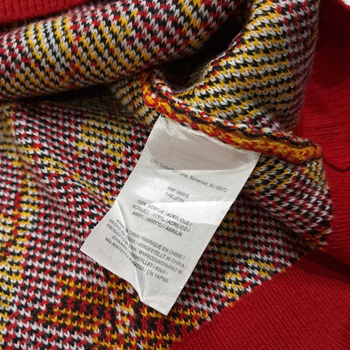 CL316 2XL NFL 아크릴 캔자스시티치프스 아가일 니트 스웨터 상품이미지5