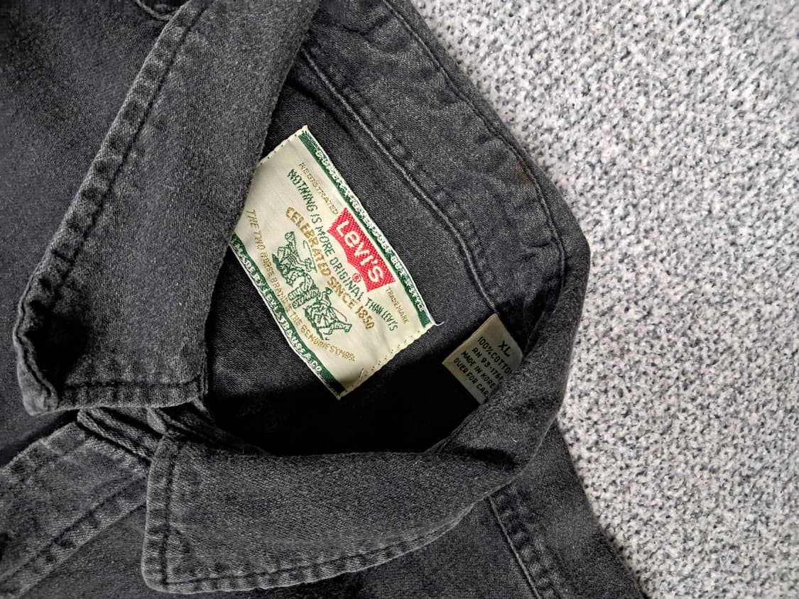 리바이스 블랙데님셔츠 상품이미지2