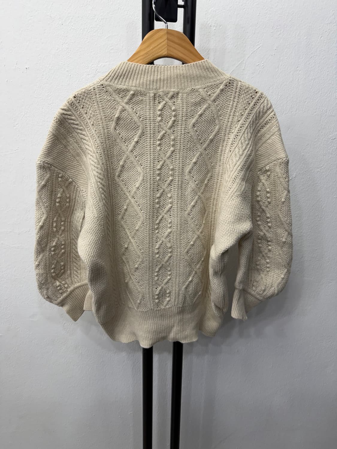 정품) TIME 타임 한섬 케이블 니트 스웨터 90F 상품이미지4