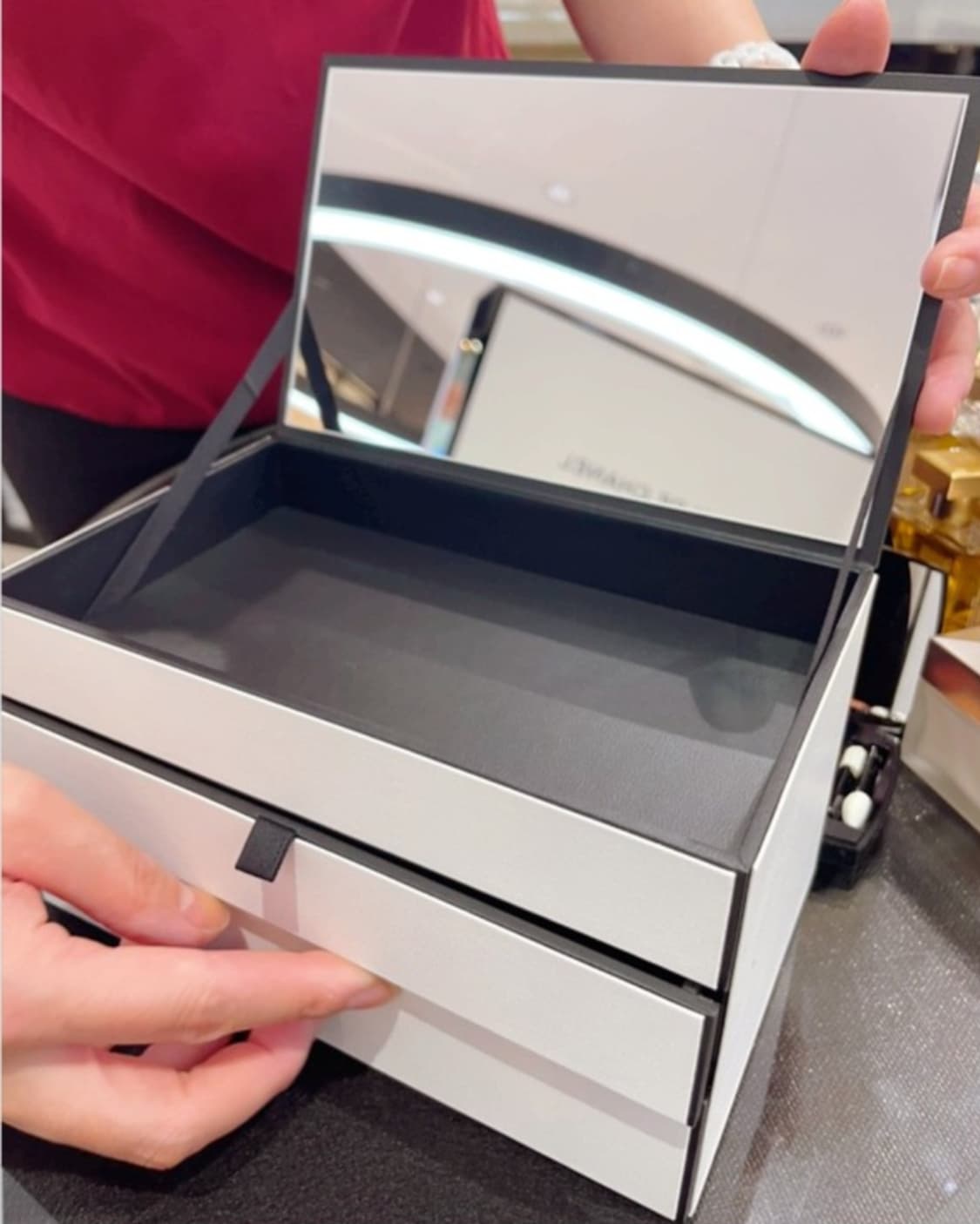 샤넬 보석함 주얼리 악세사리 정리함 미니화장대 상품이미지1