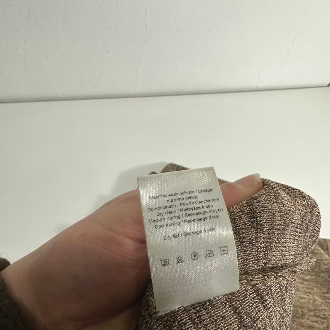 우먼M 르메르 루즈핏 나염 얇은 긴팔니트 상품이미지6