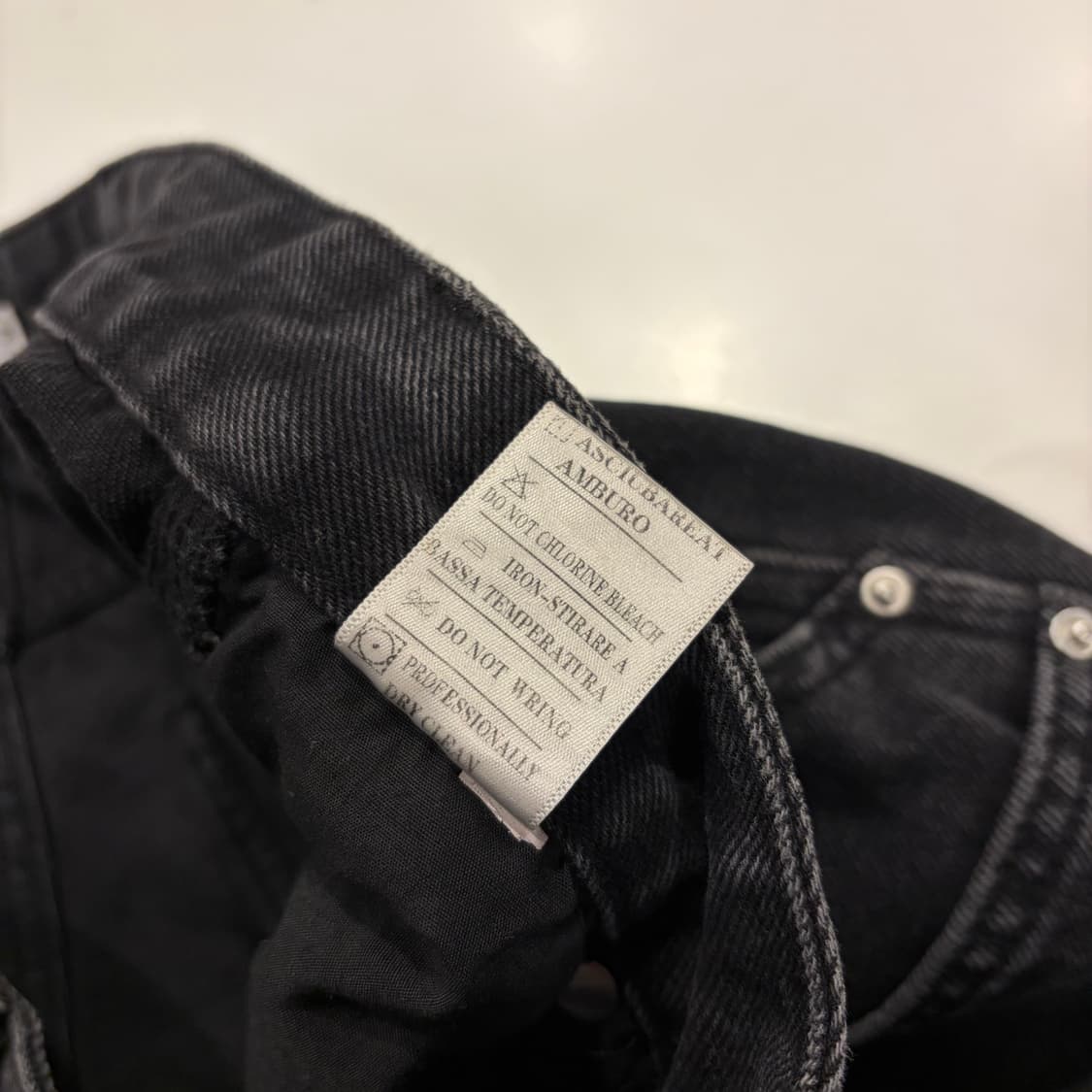 [M] LOWELL 워크 데님 반바지 블랙 B362 상품이미지6