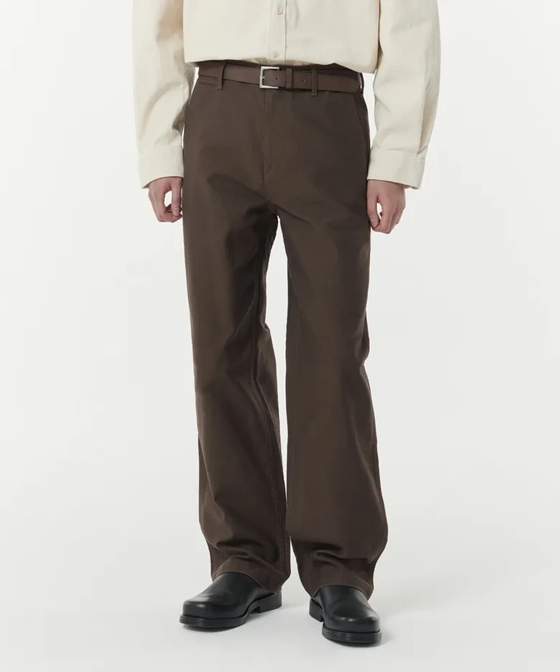 무탠다드 백사틴 오피서 팬츠 29사이즈 브라운 상품이미지1