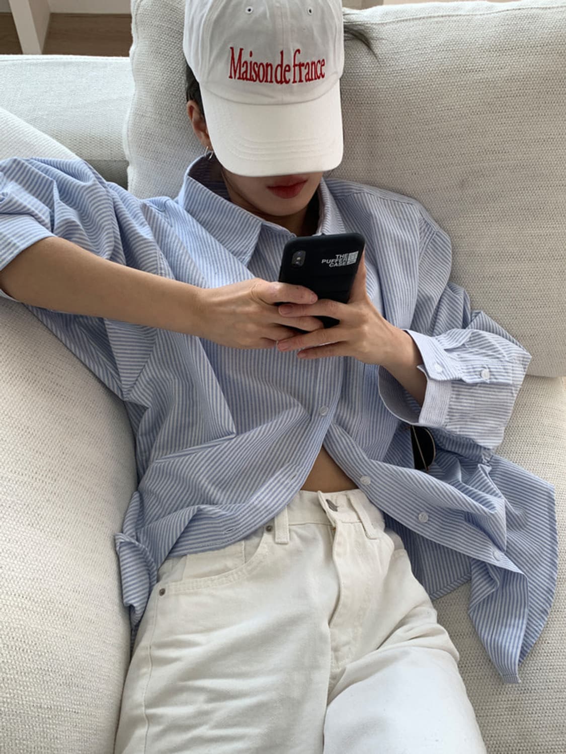 릿킴 옥스포드 핏 스트라이프 셔츠 상품이미지6