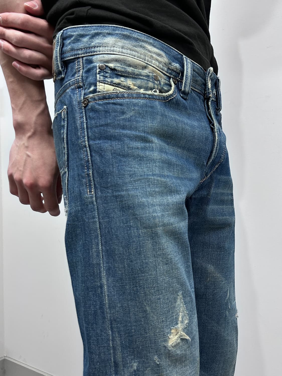 디젤 Viker 디스트레스드 데님  상품이미지3