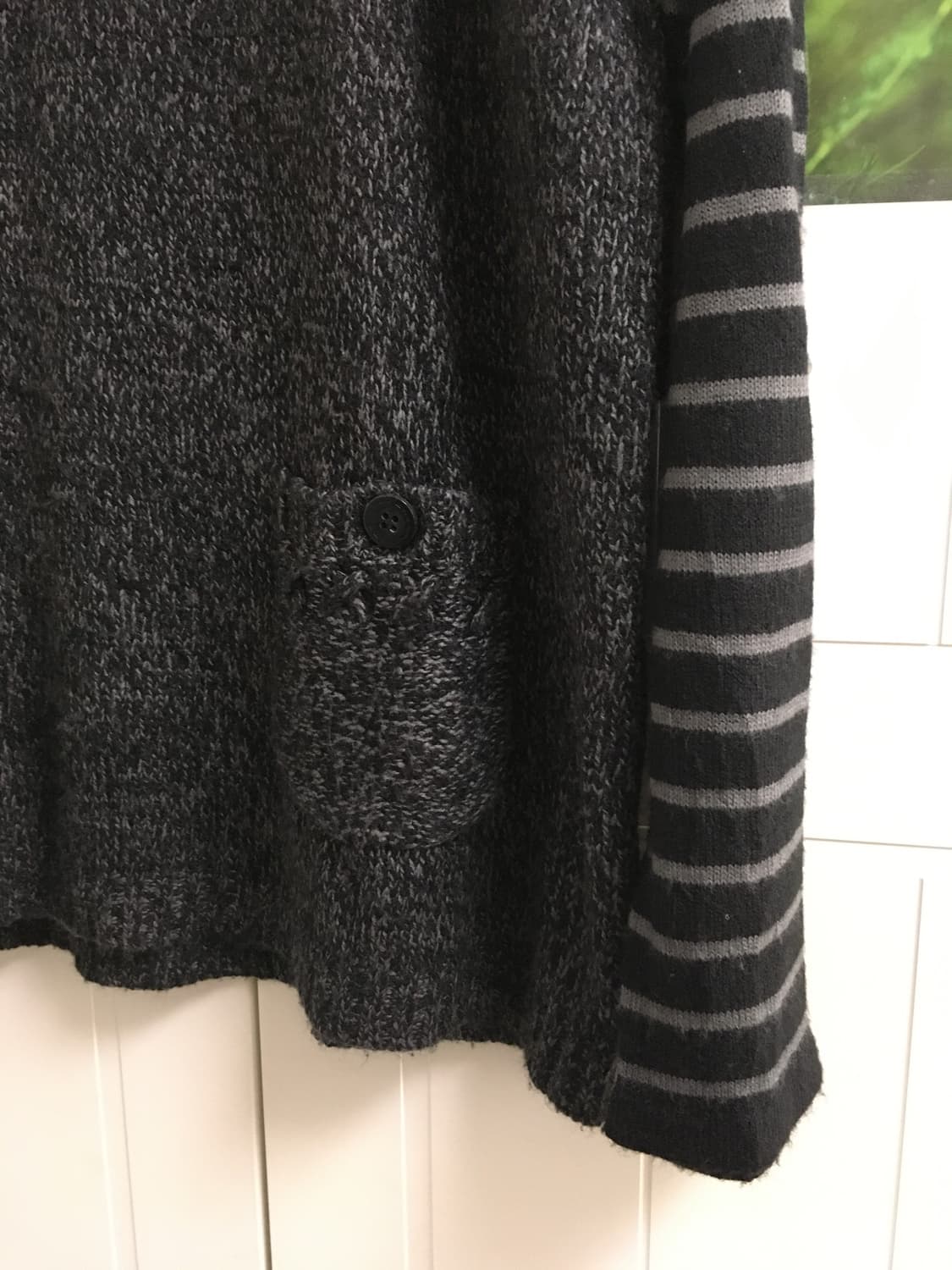 일본빈티지 모리걸 하구미 레이어드 니트 줄무늬 너드 상품이미지3