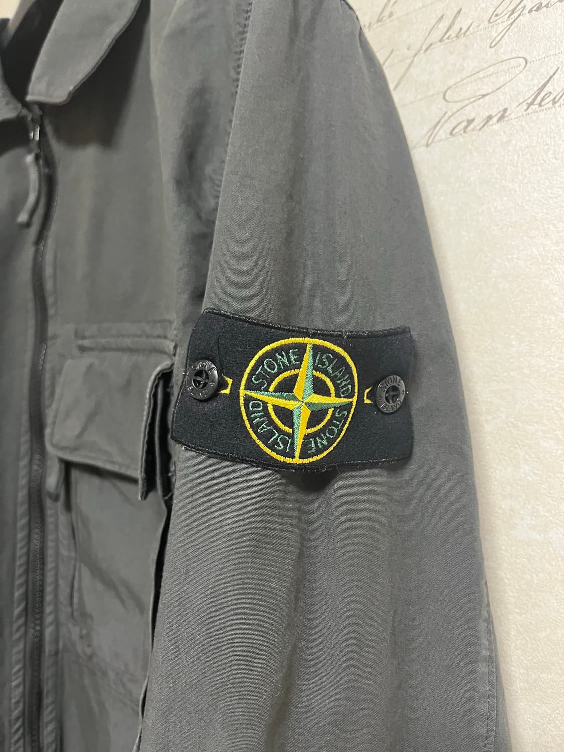 스톤 아일랜드 위브 코튼 오가닉 오버셔츠 25FW 상품이미지2