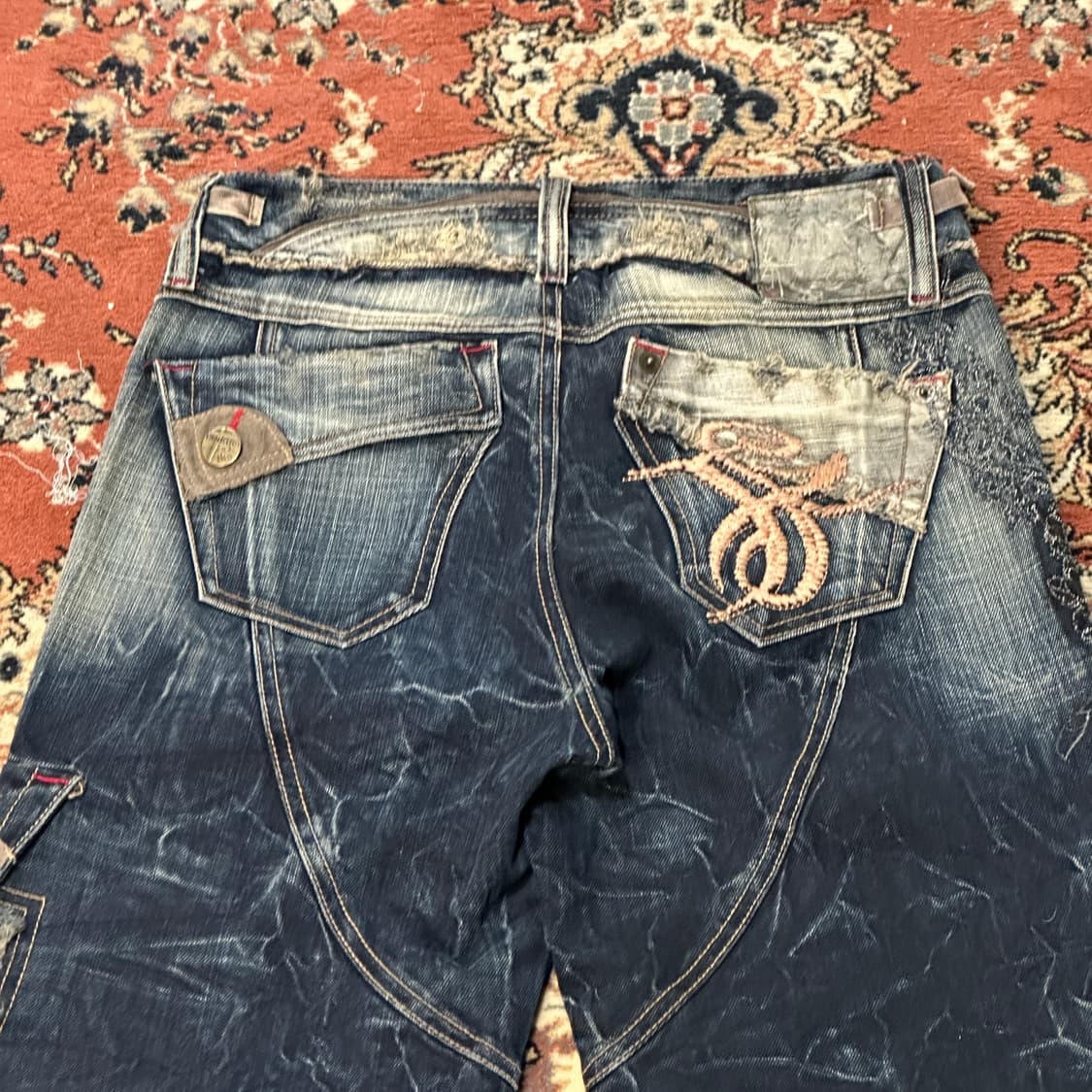 Tankus 오리엔탈 자수 데님 팬츠 (29) 상품이미지6