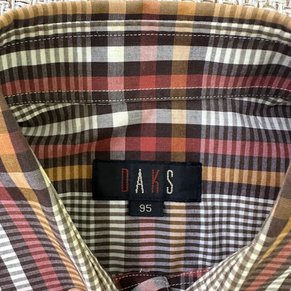 95 닥스 체크패턴 반팔 셔츠 0420D 상품이미지2