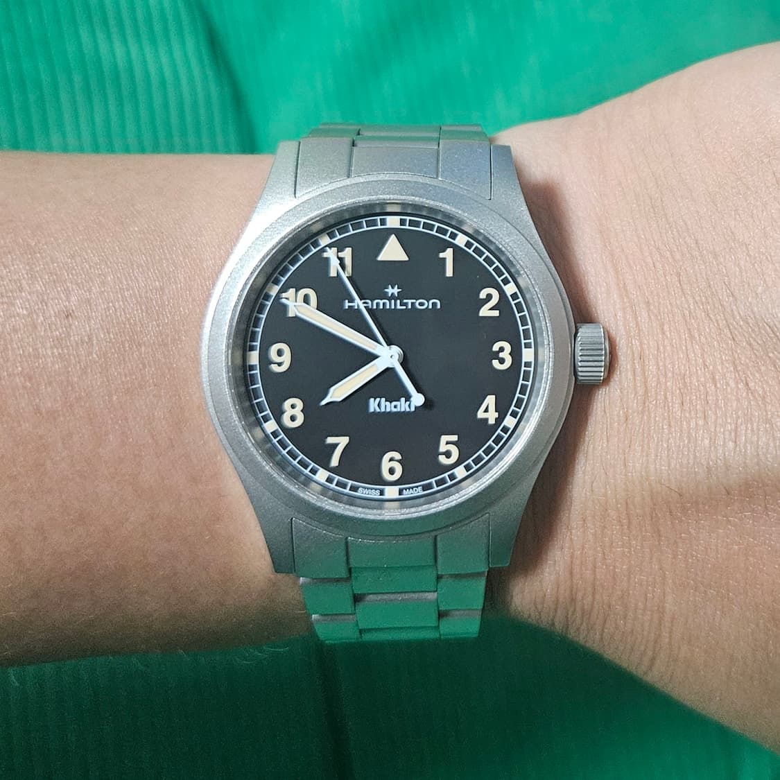 해밀턴 카키필드 쿼츠 38mm 브레이슬릿 모델 상품이미지1