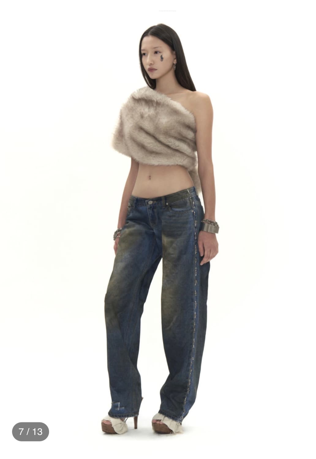 604서비스 BEADED DISTRESSED JEANS 상품이미지2