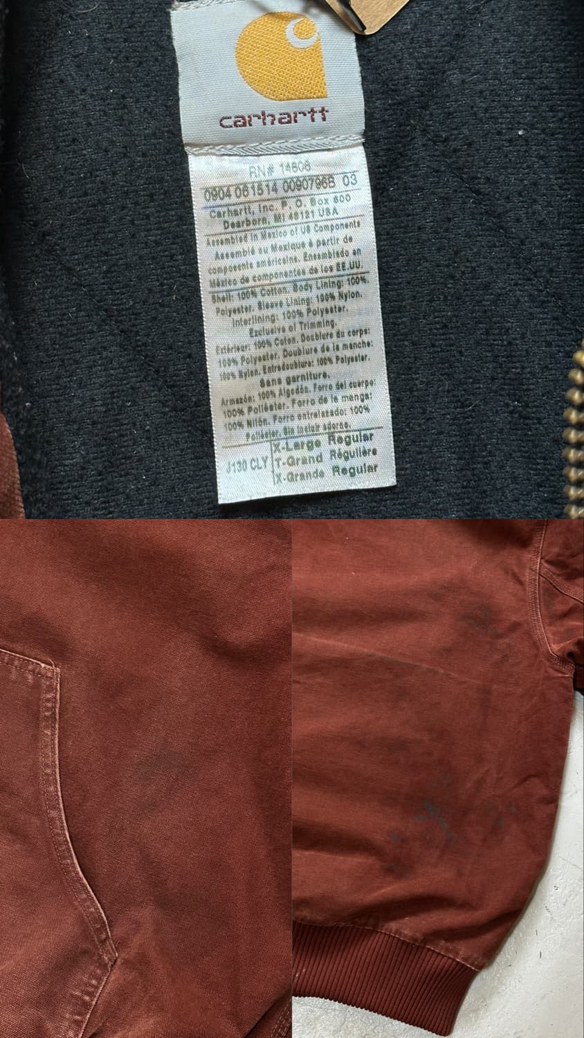 OG 칼하트 J130 액티브 자켓 칼하트 CLY 후드자켓 상품이미지9