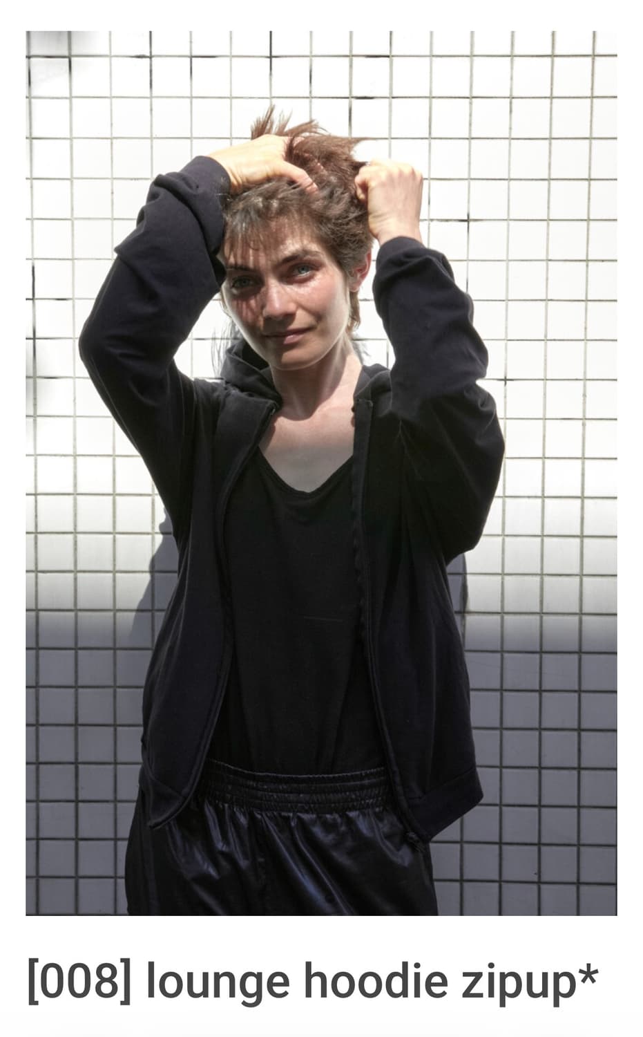 머듈 라운지 후드집업 블랙 3사이즈 상품이미지1