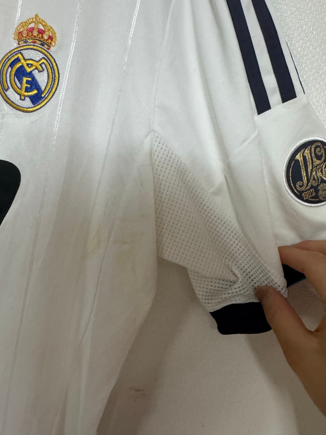 XL 아디다스 레알 마드리드 12-13 홈 유니폼 반팔 노마킹 상품이미지7