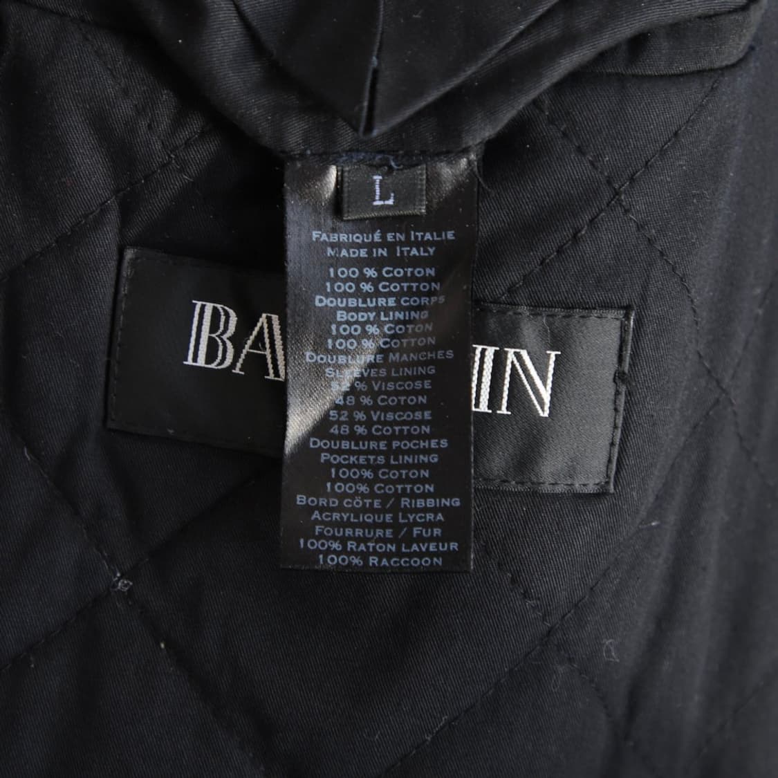 L / Balmain 발망 금장 퍼 트리밍 자켓 상품이미지9