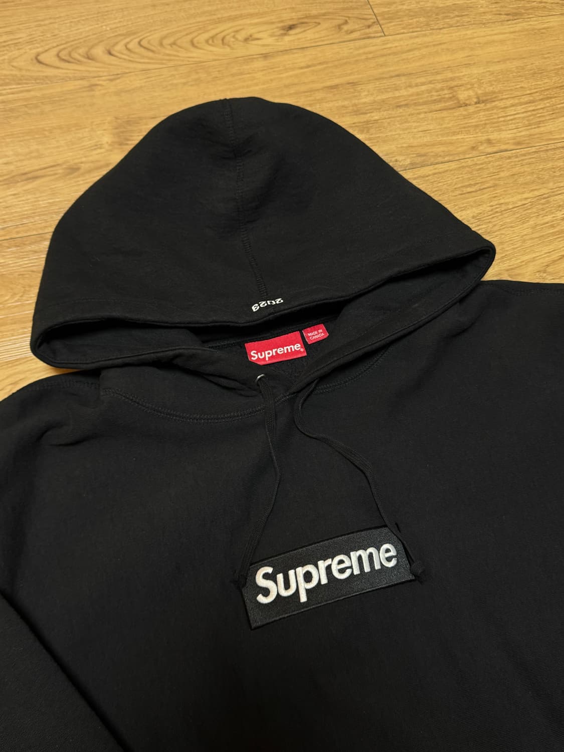 [XL] 슈프림 박스로고 후드 스웨트셔츠 블랙 - 23FW 상품이미지3