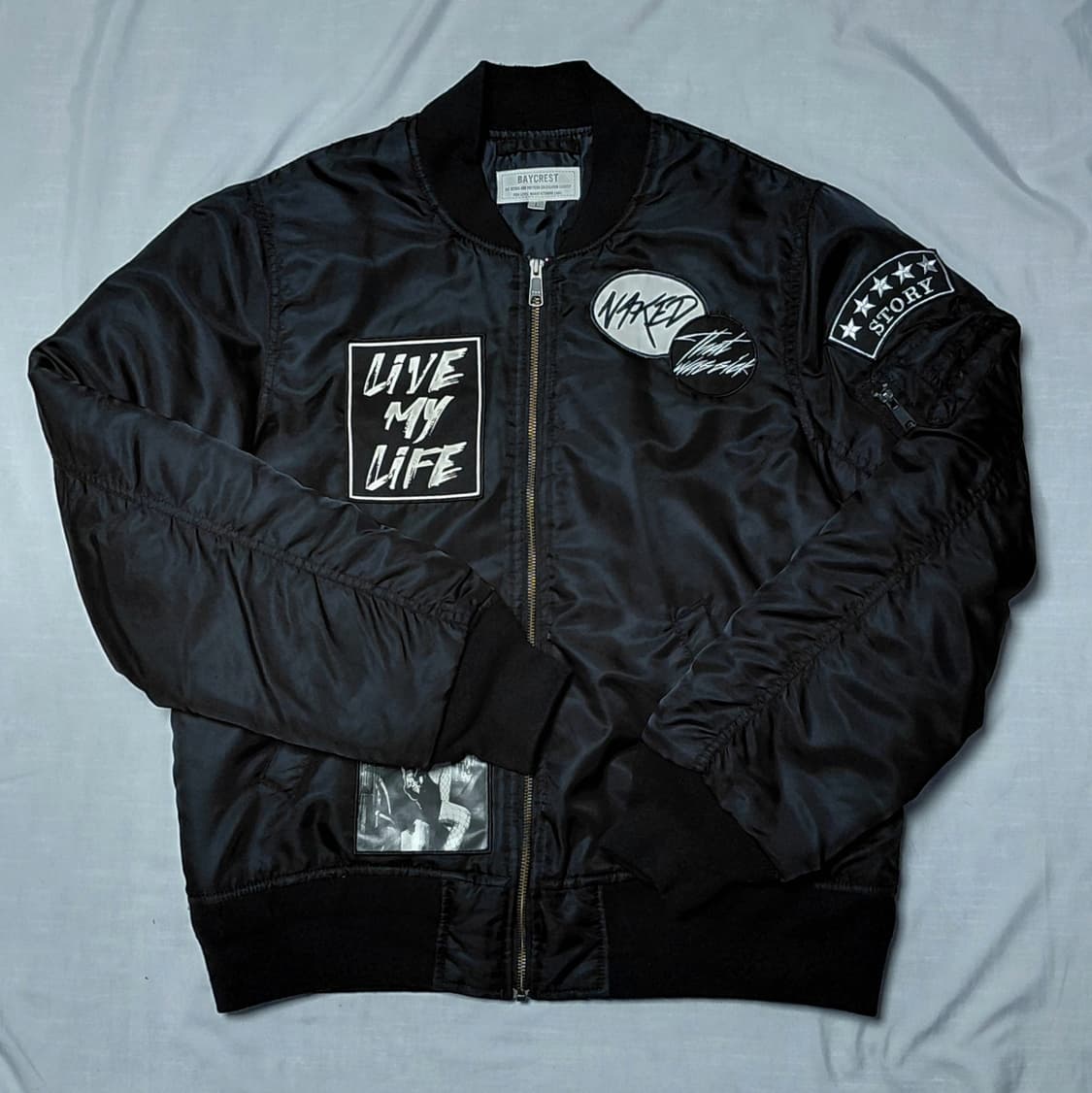 ​[L] BAYCREST 스트릿 패치 로고 항공점퍼 (MA-1) 상품이미지1