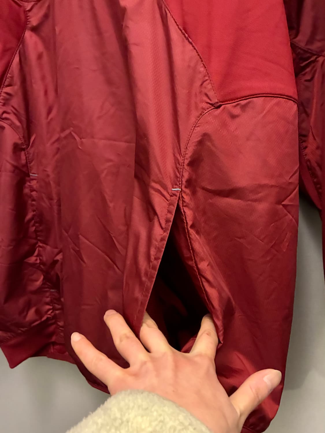 (L)나이키 키움 넥센 히어로즈 바람막이 웜업 자켓 버건디 상품이미지6