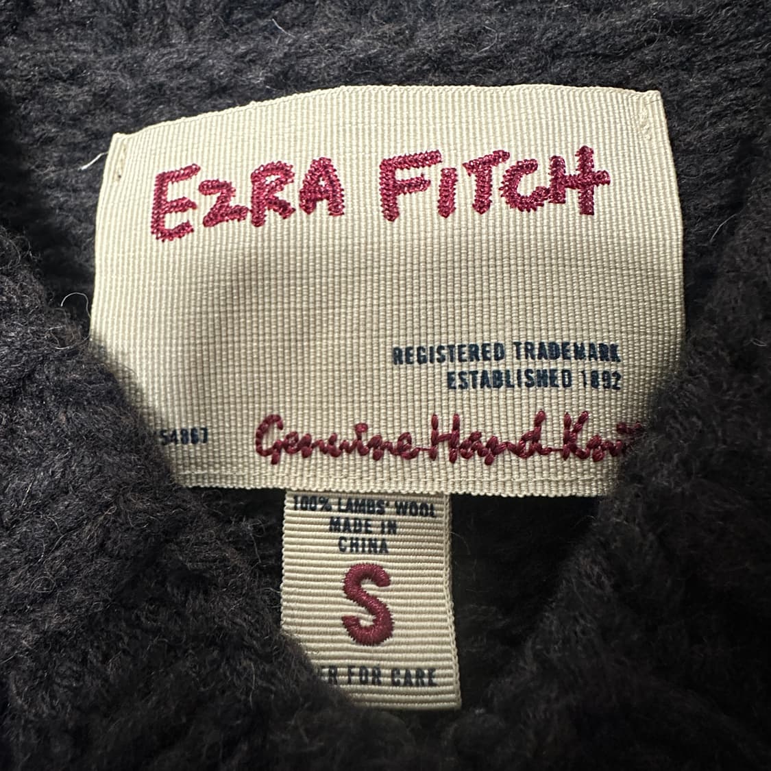 VINTAGE hand made knit sweater 상품이미지3