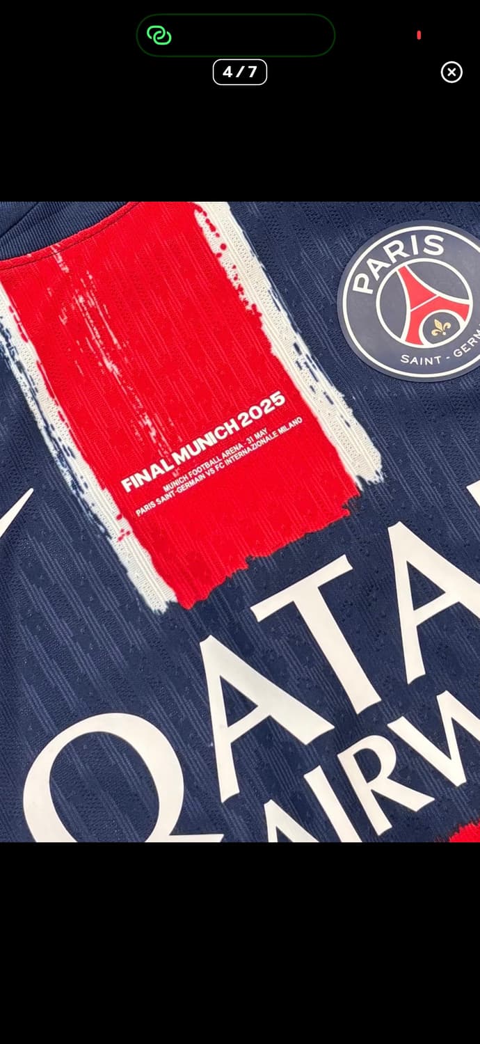24 25 파리생제르맹  PSG 챔피언스리그 결승 흐비차 어센틱 유니폼 상품이미지2