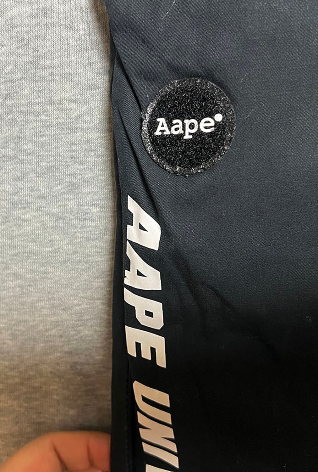 AAPE 에이프 유니버스 카모배색 블랙 남자 조거팬츠 여름 L 33 상품이미지5