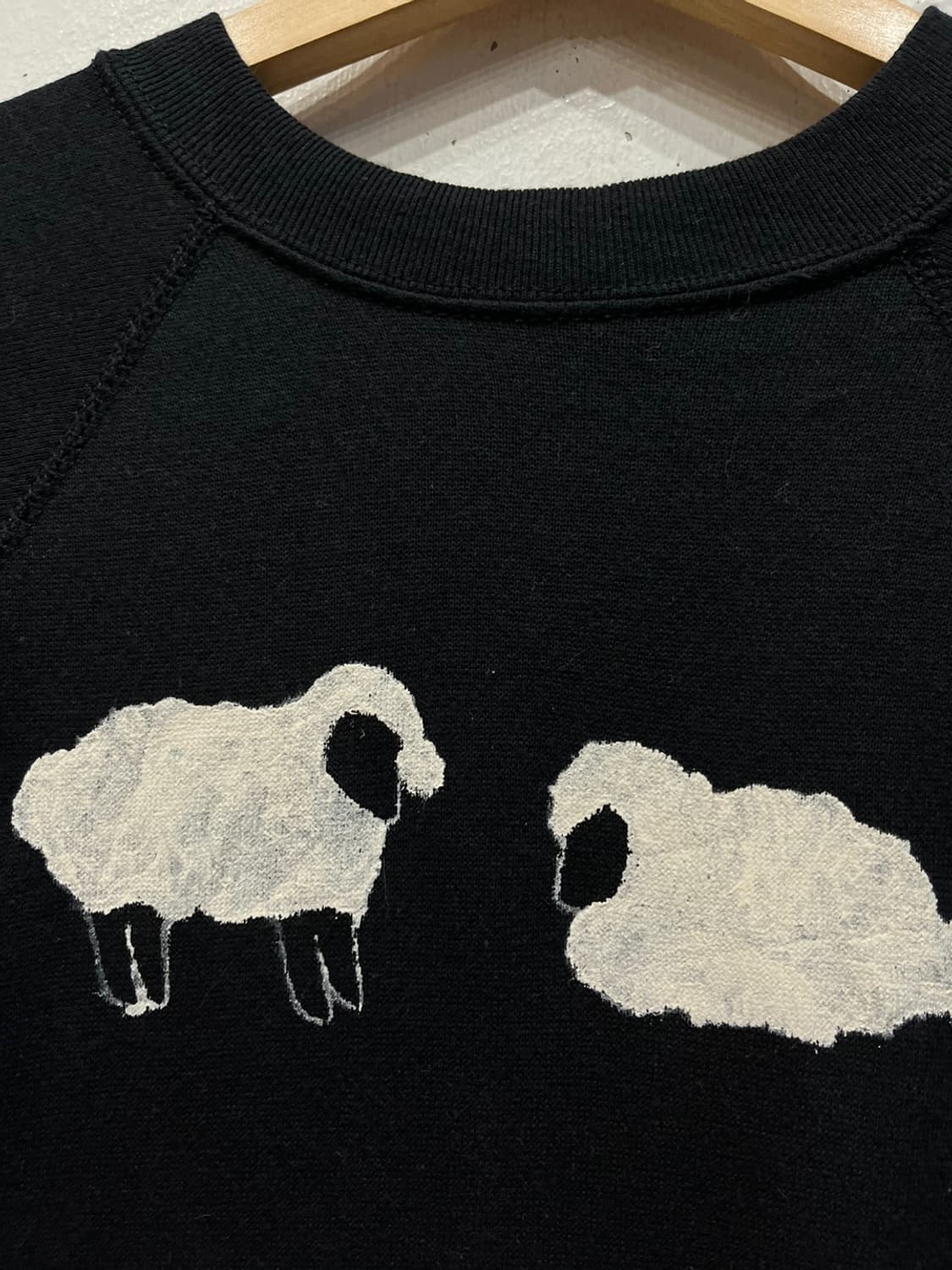 Made in USA TULTEX Sheep Painting Sweat 상품이미지3