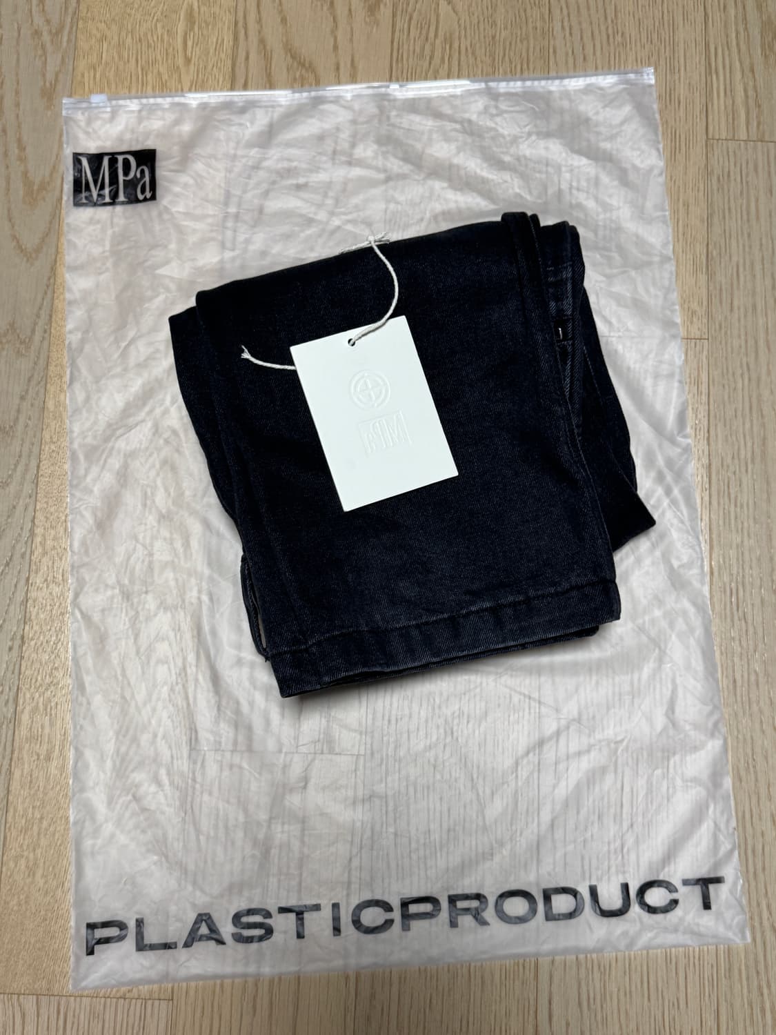 [M] 플라스틱 프로덕트 MPa SPLIT POCKET PANTS 블랙 상품이미지5