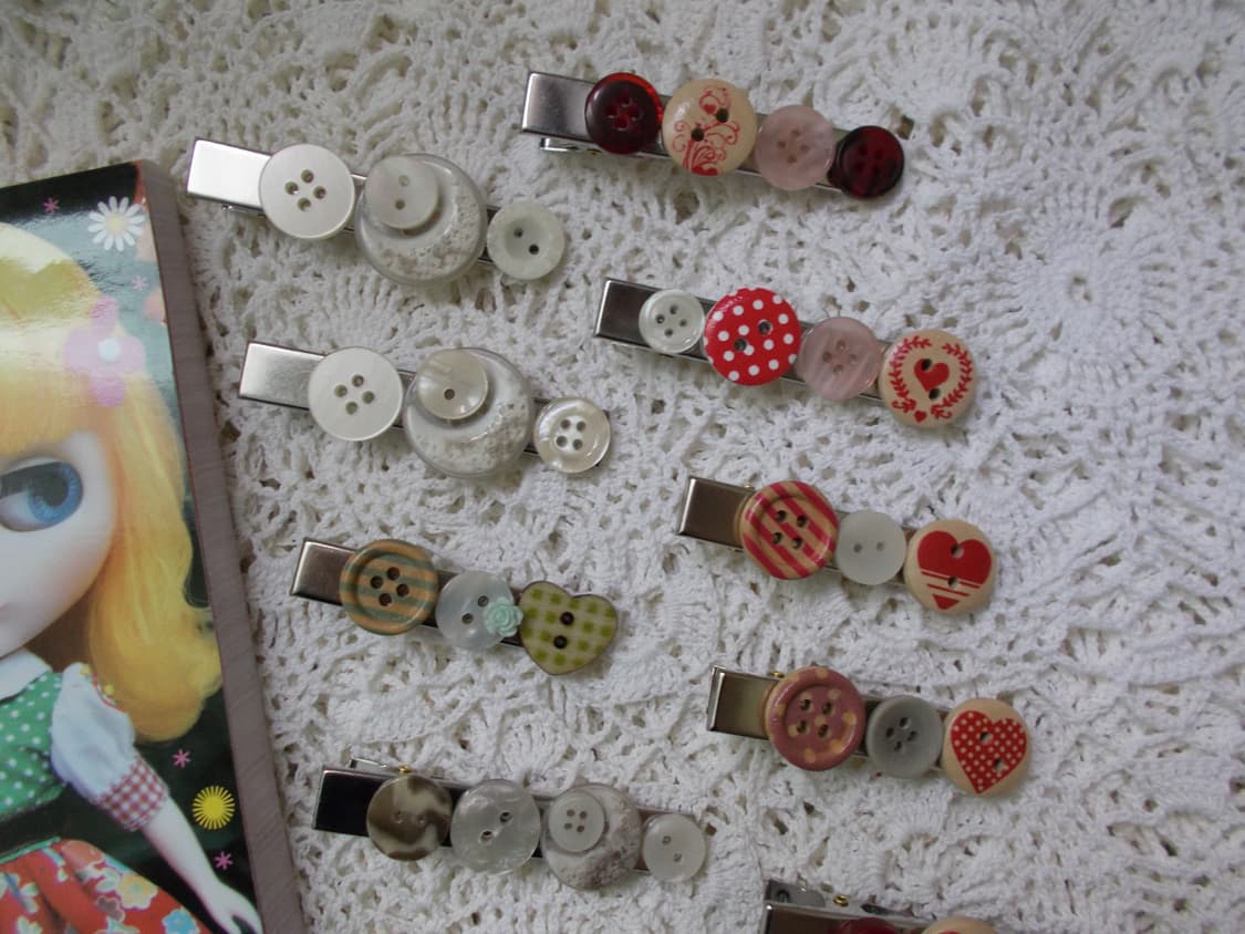 Cottage Core Button Hair Pin 상품이미지5