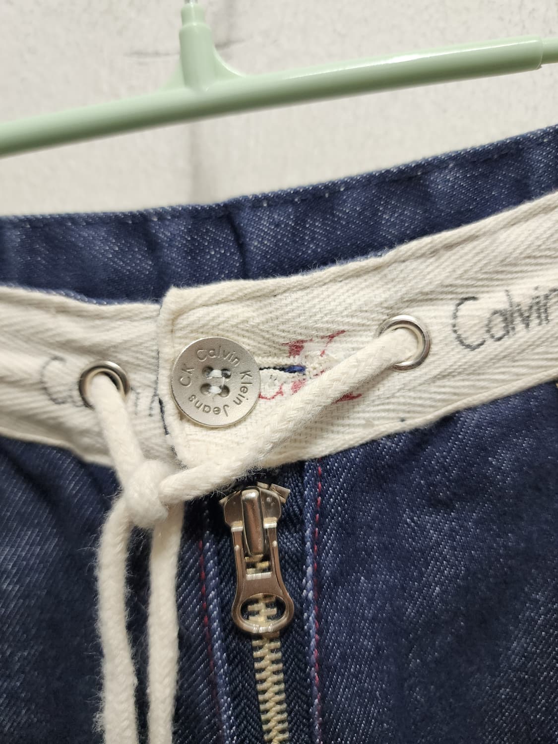 캘빈클라인 90s y2k 로프디테일 생지 데님 상품이미지4