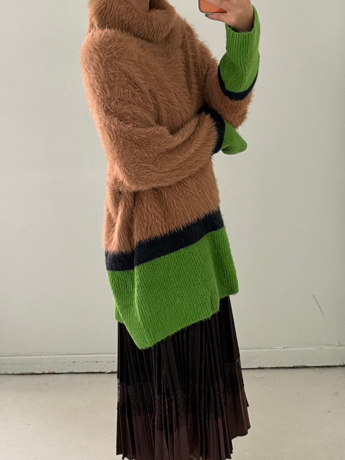 일본빈티지 니트 앙고라 터틀넥  상품이미지2