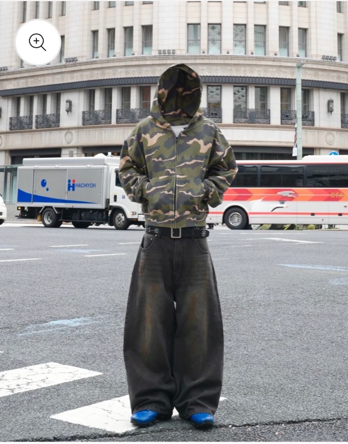 BELVET 카모 후드집업M (녹색) 상품이미지1