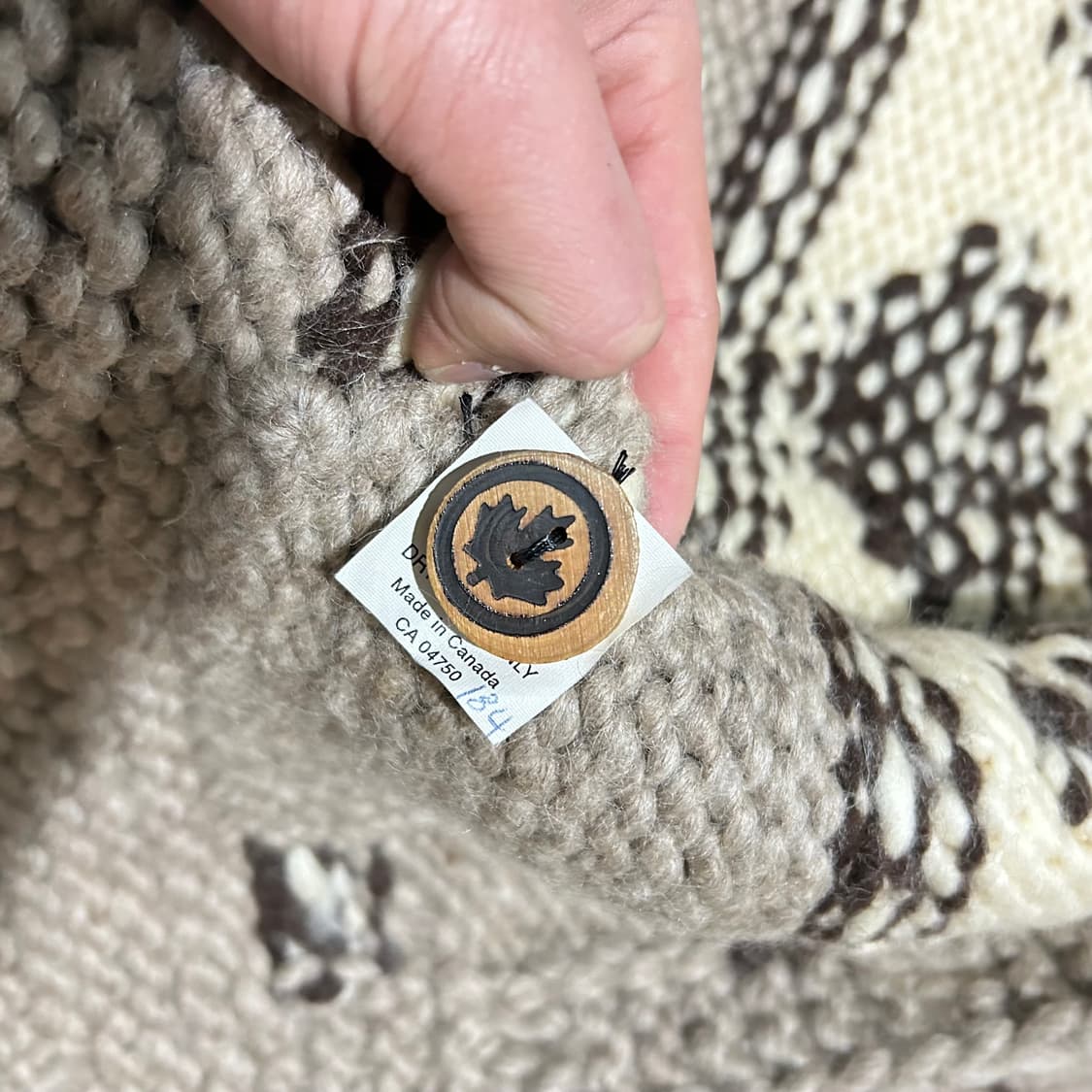 캐나다 빈티지 코위찬 니트 자켓 상품이미지5