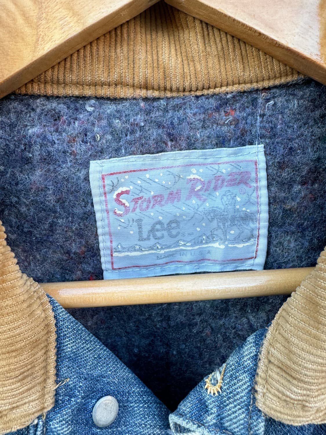 80s lee 스톰라이더 빈티지 데님 블랭킷 안감 웨스턴 데님 자켓 상품이미지7