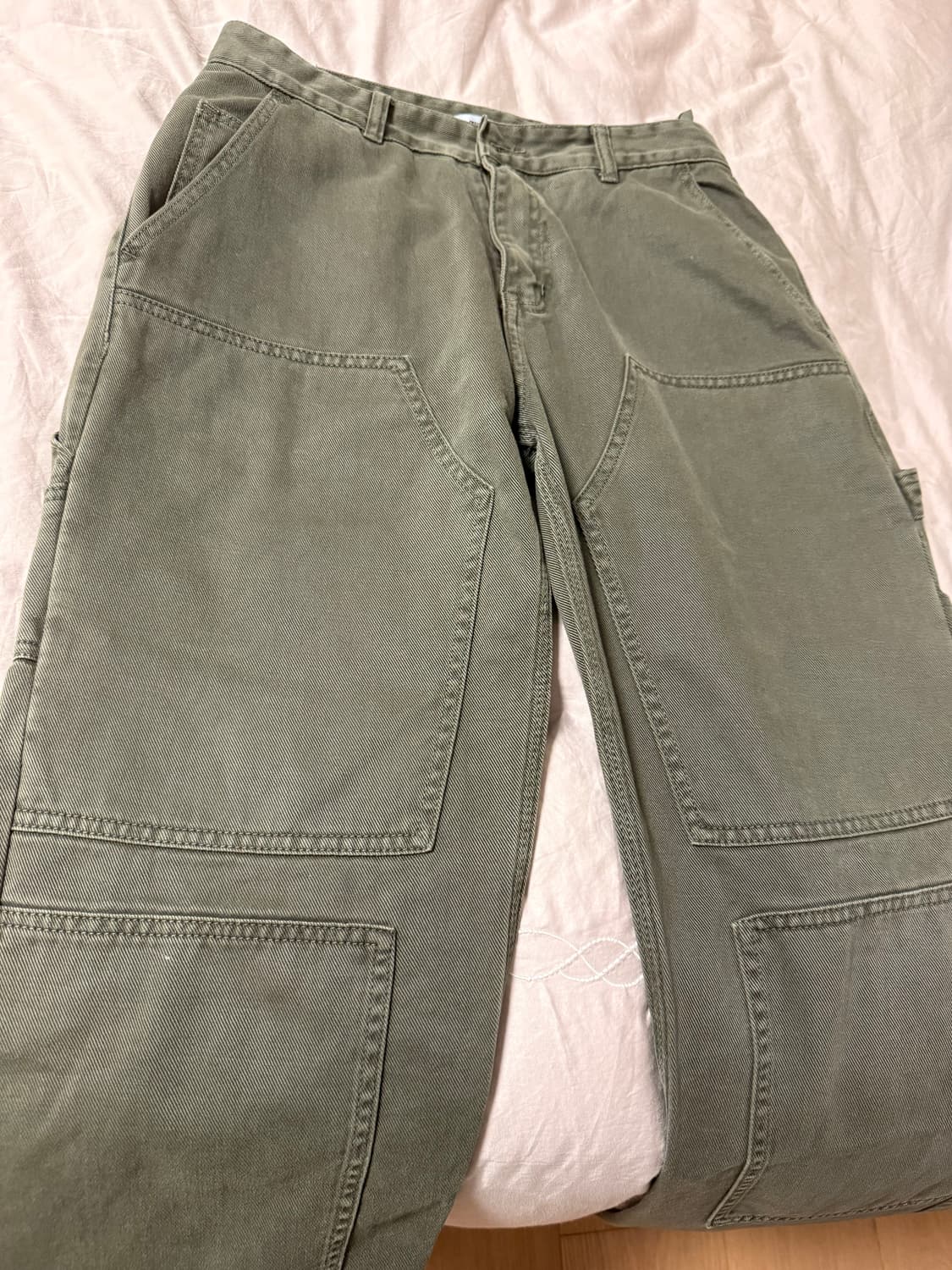 플라스틱 프로덕트 데님 카펜더 팬츠 (KHAKI) 상품이미지2