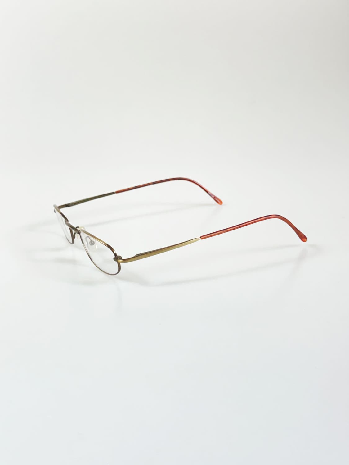 90s 유로피엔 엔틱 메탈 슬림 스퀘어 빈티지 안경 상품이미지3
