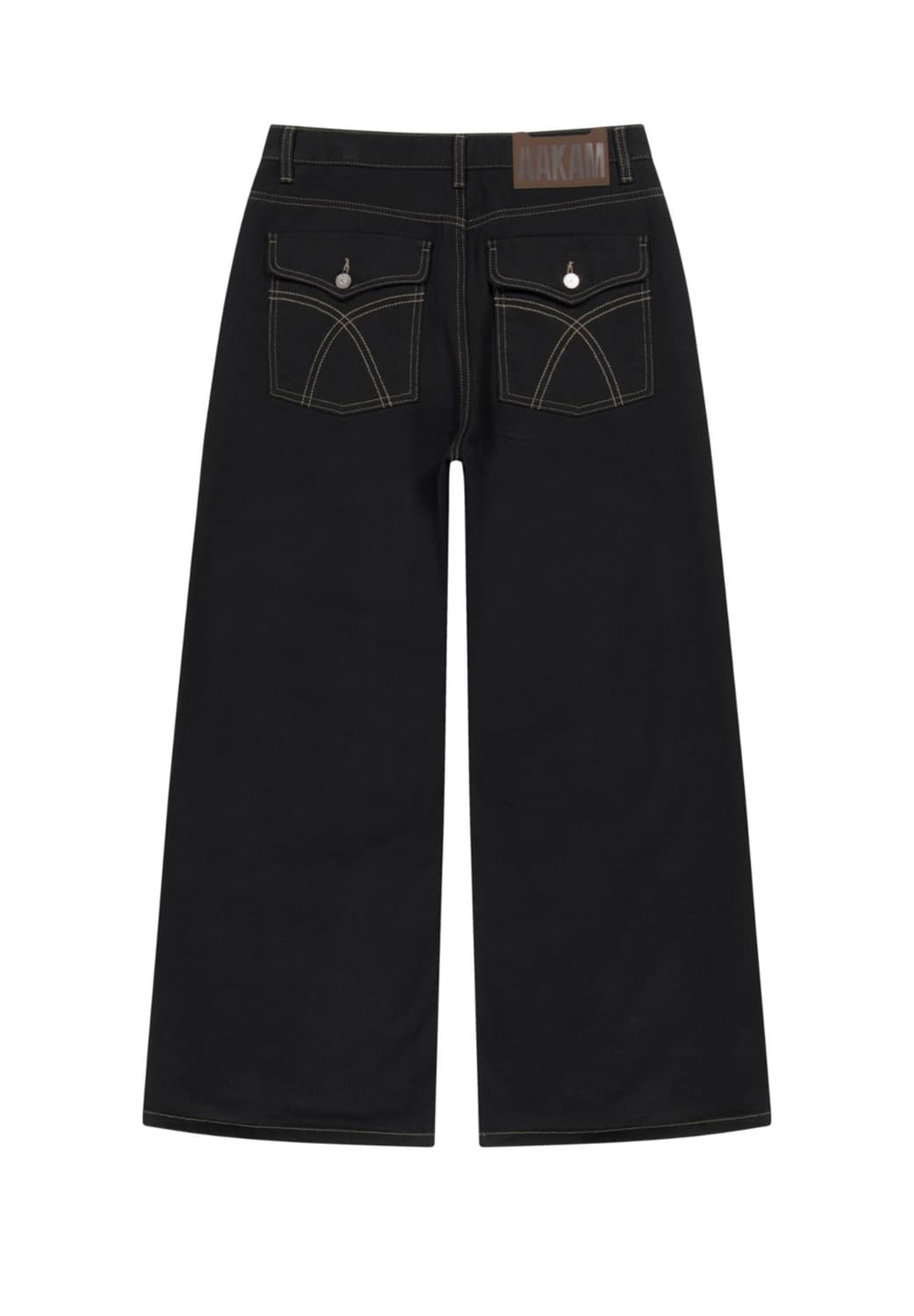 Western Studded Cotton Pants (Black) 1 상품이미지4