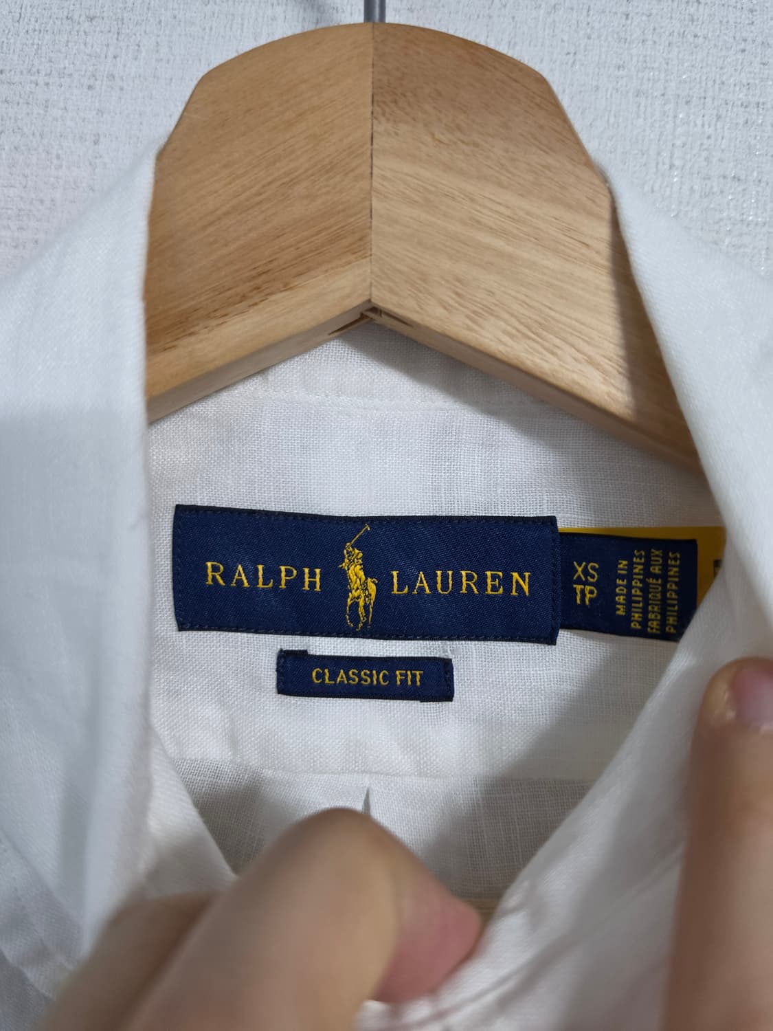 폴로 랄프로렌 클래식핏 린넨 셔츠 XS 상품이미지3